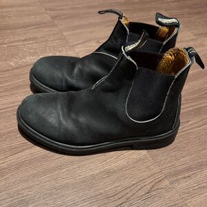 Blundstone  kids Black Leather Chelsea Boots